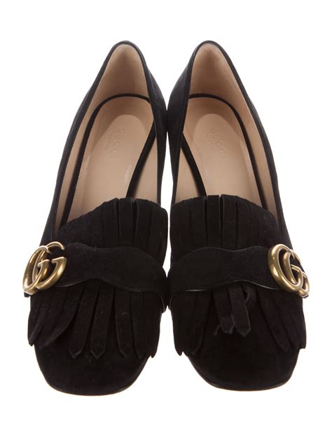 gucci loafers women the real real|Gucci fringe loafer.